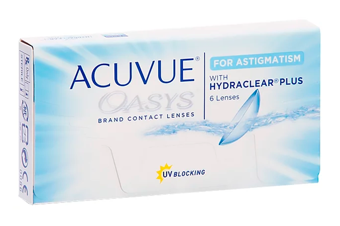 Контактные линзы - Acuvue Oasys For Astigmatism with Hydraclear Plus (6 линз) - 0